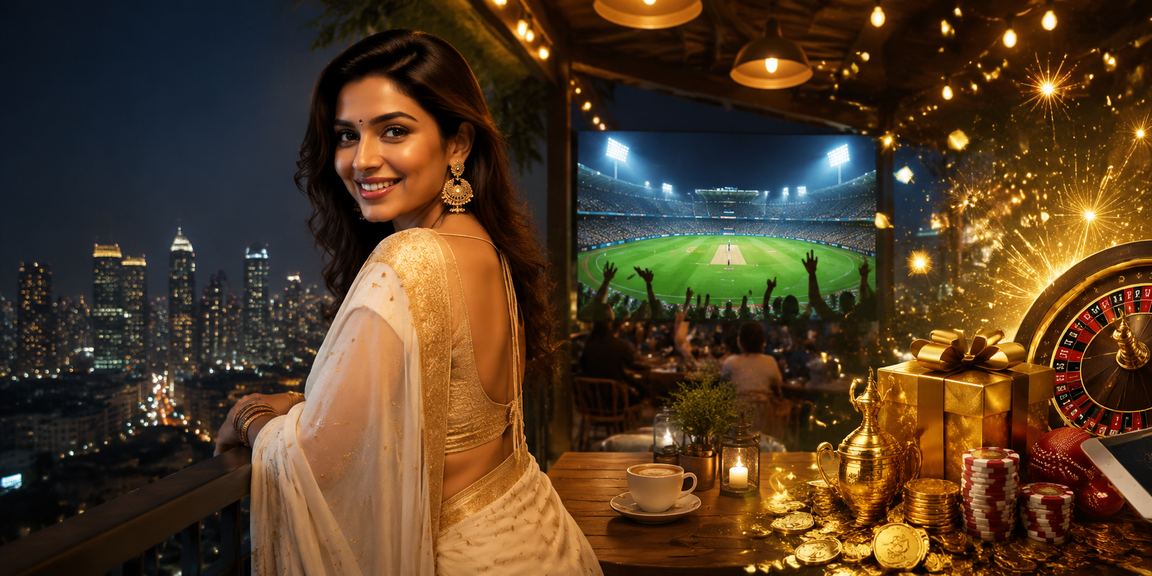 Indian woman placing cricket sports bets
